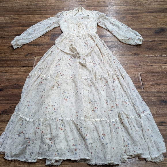 Gunne Sax by Jessica size 3 Floral Floor length dress. - Picture 8 of 8